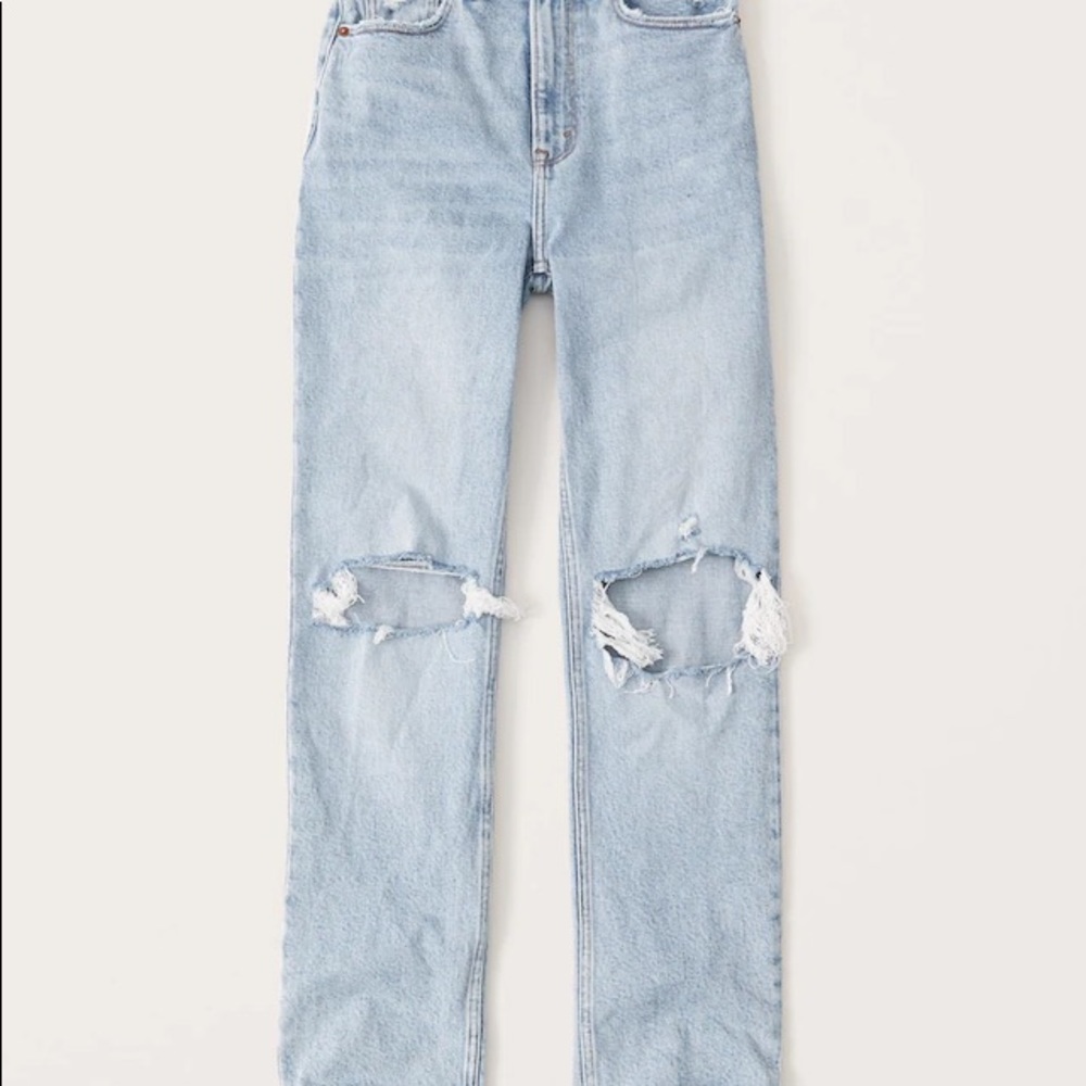 A&f the 90s straight ultra high rise